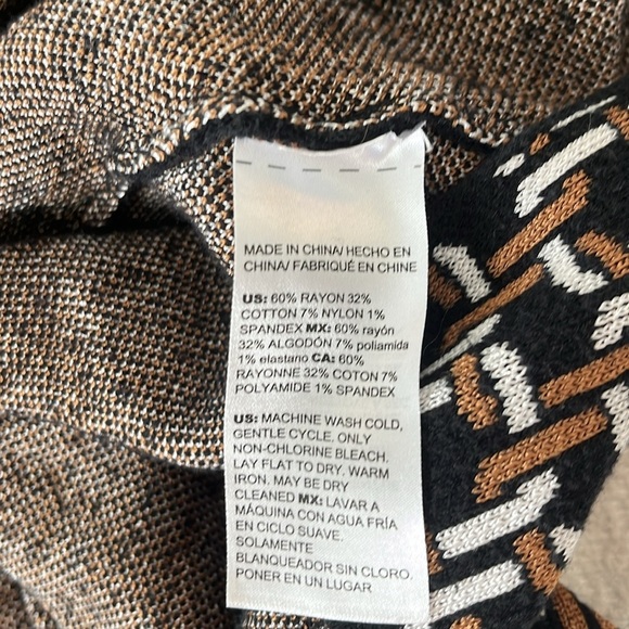 Chico's Chain Geometric Knit Tank & Cardigan Set Sizes XL XXL - Picture 12 of 16